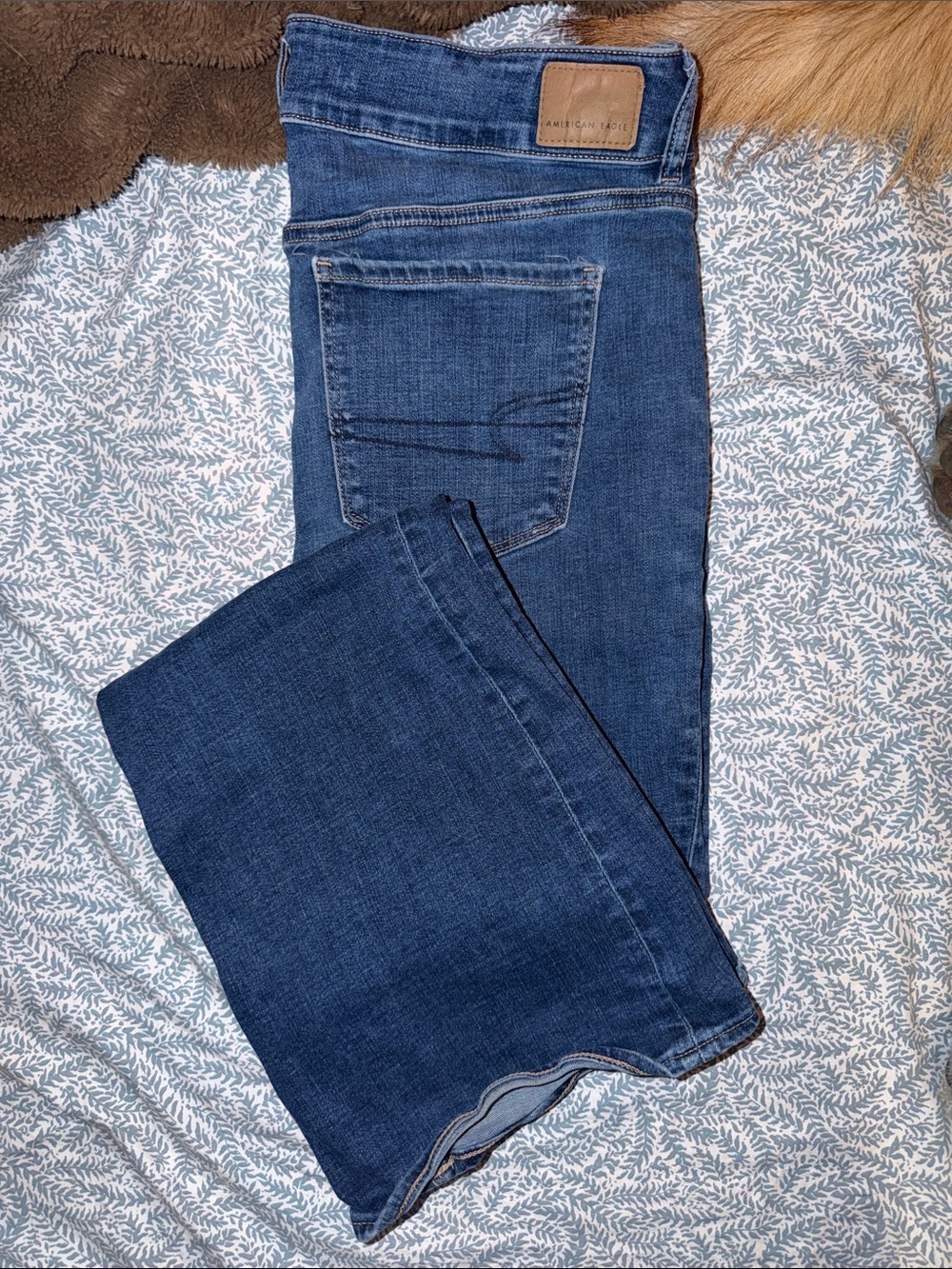 American Eagle Outfitters Women's Dark Blue Bootcut Jeans